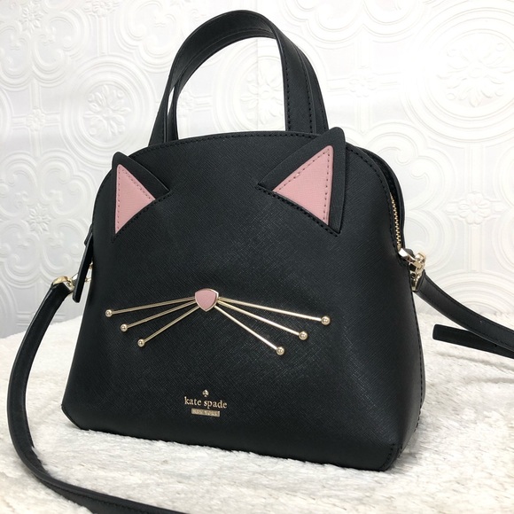 kate spade Handbags - 🌸OFFERS?🌸Kate Spade Leather Black Cat 🐈‍⬛ Satchel